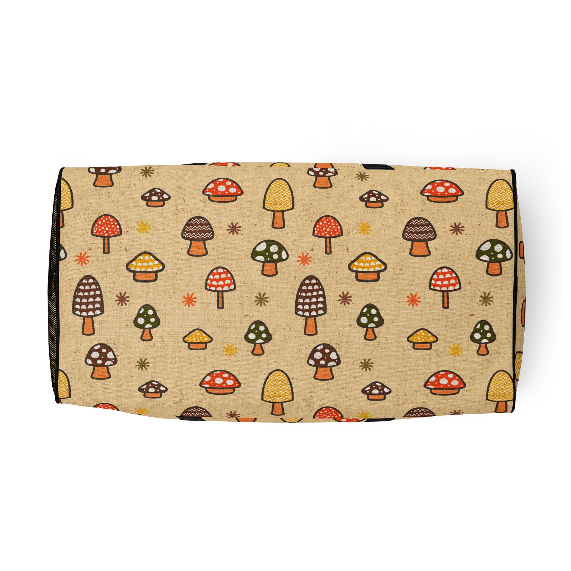1970s Retro Mushrooms Duffel Bag product image (5)