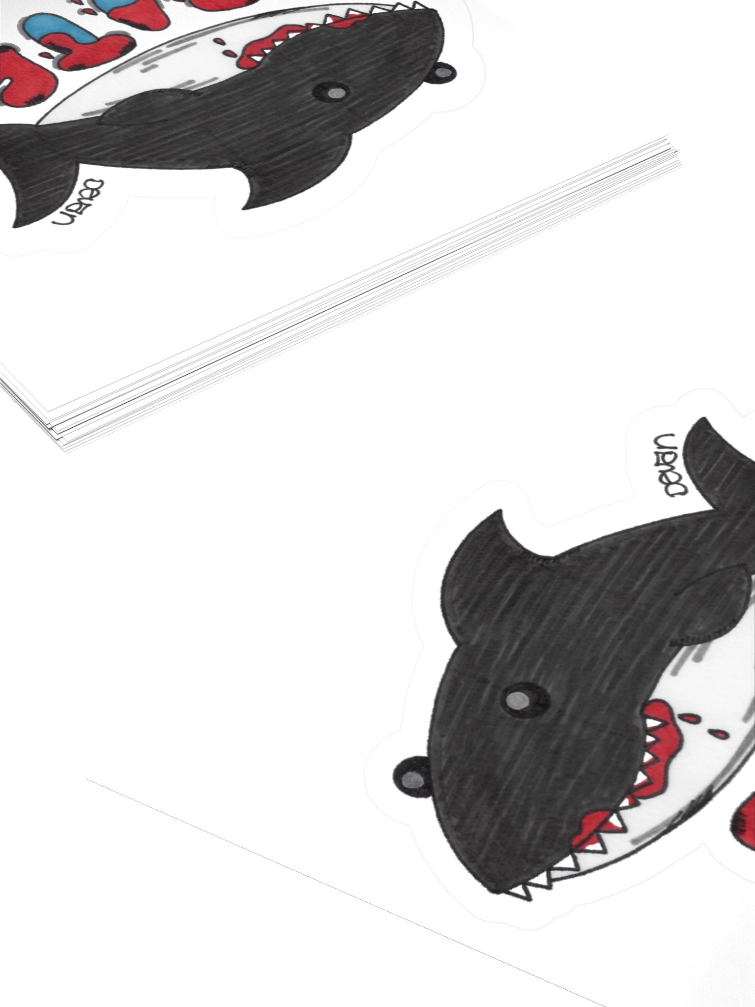 Bloody Shark Bite Sticker product image (4)