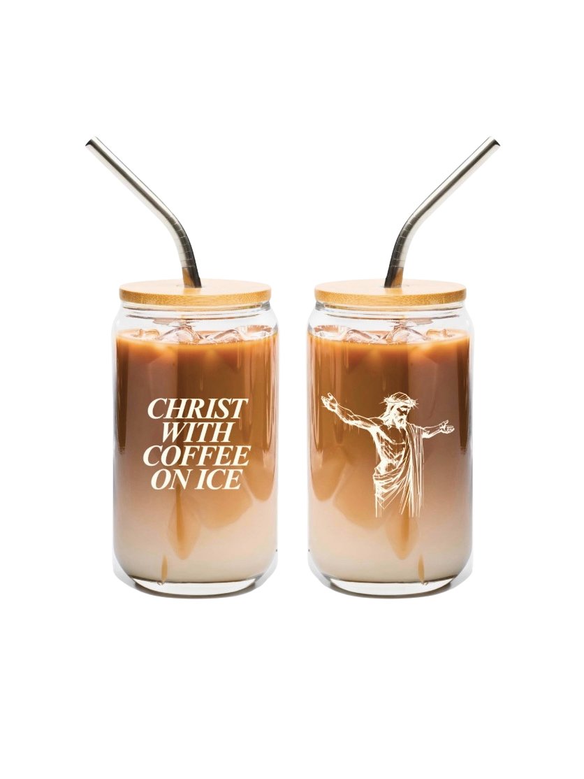 CWCOI glass tumbler - white product image (1)