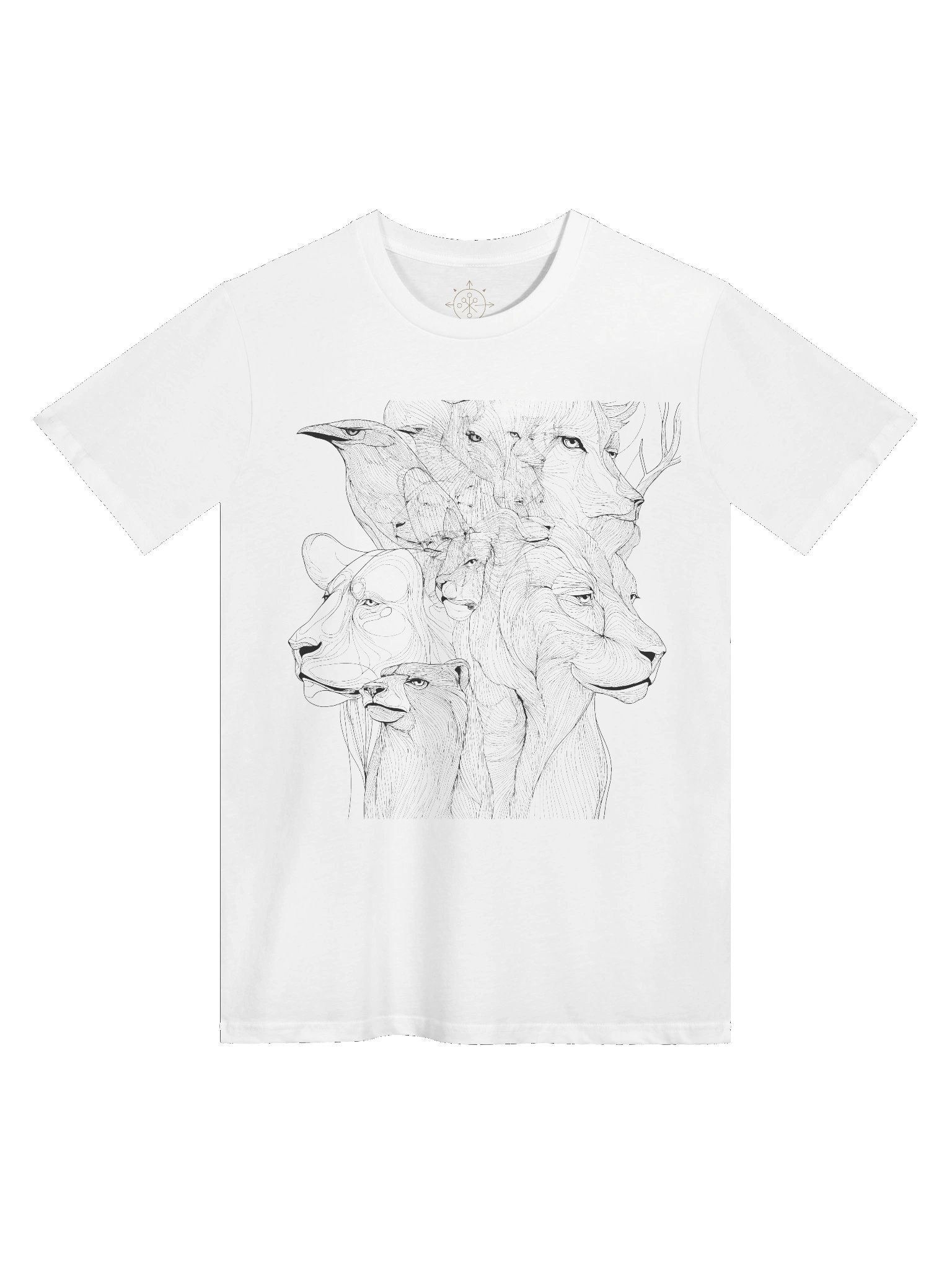Spirit of the Wild – Animal Line Art Tee product image (1)