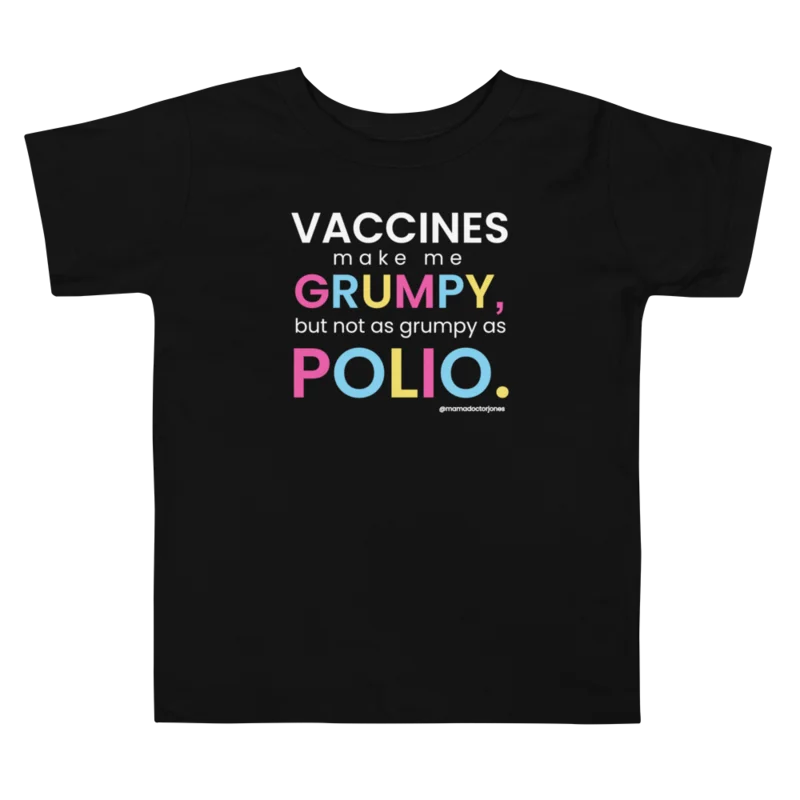 Polio Toddler Tee - Black product image (1)
