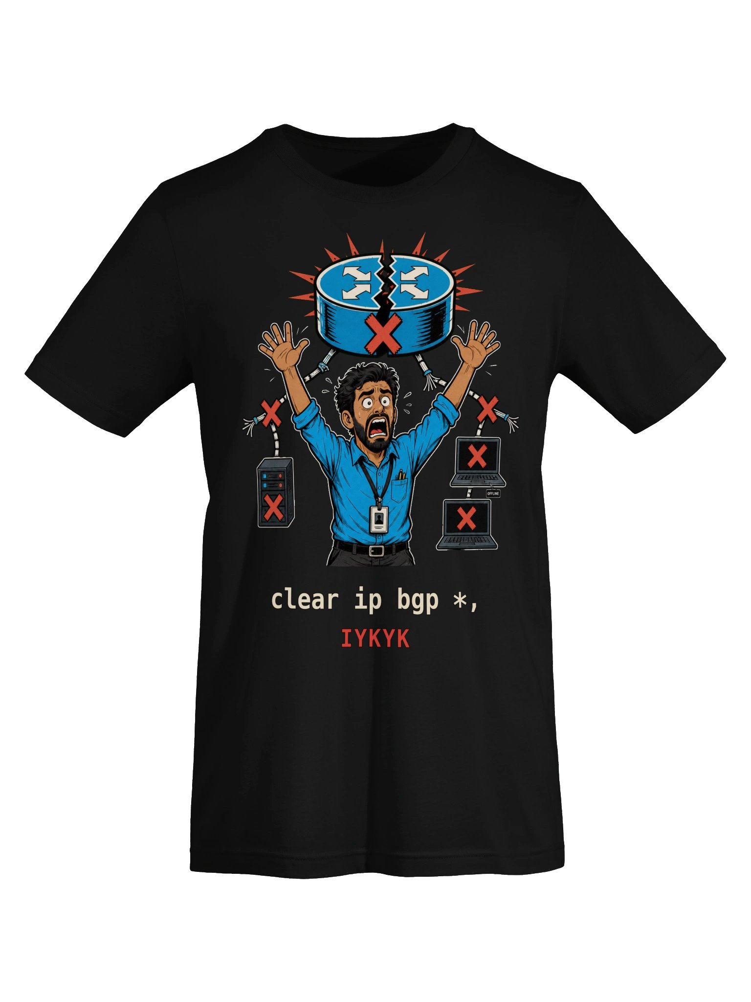 clear ip bgp * — IYKYK Tee (version 5) product image (5)