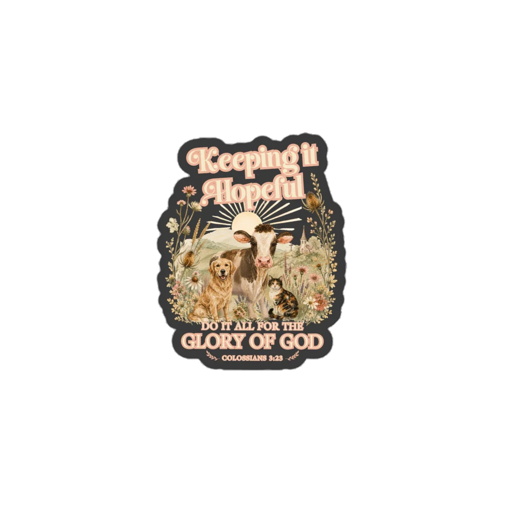 Glory of God Collection Dark-Outline Kiss-Cut Sticker product image (1)