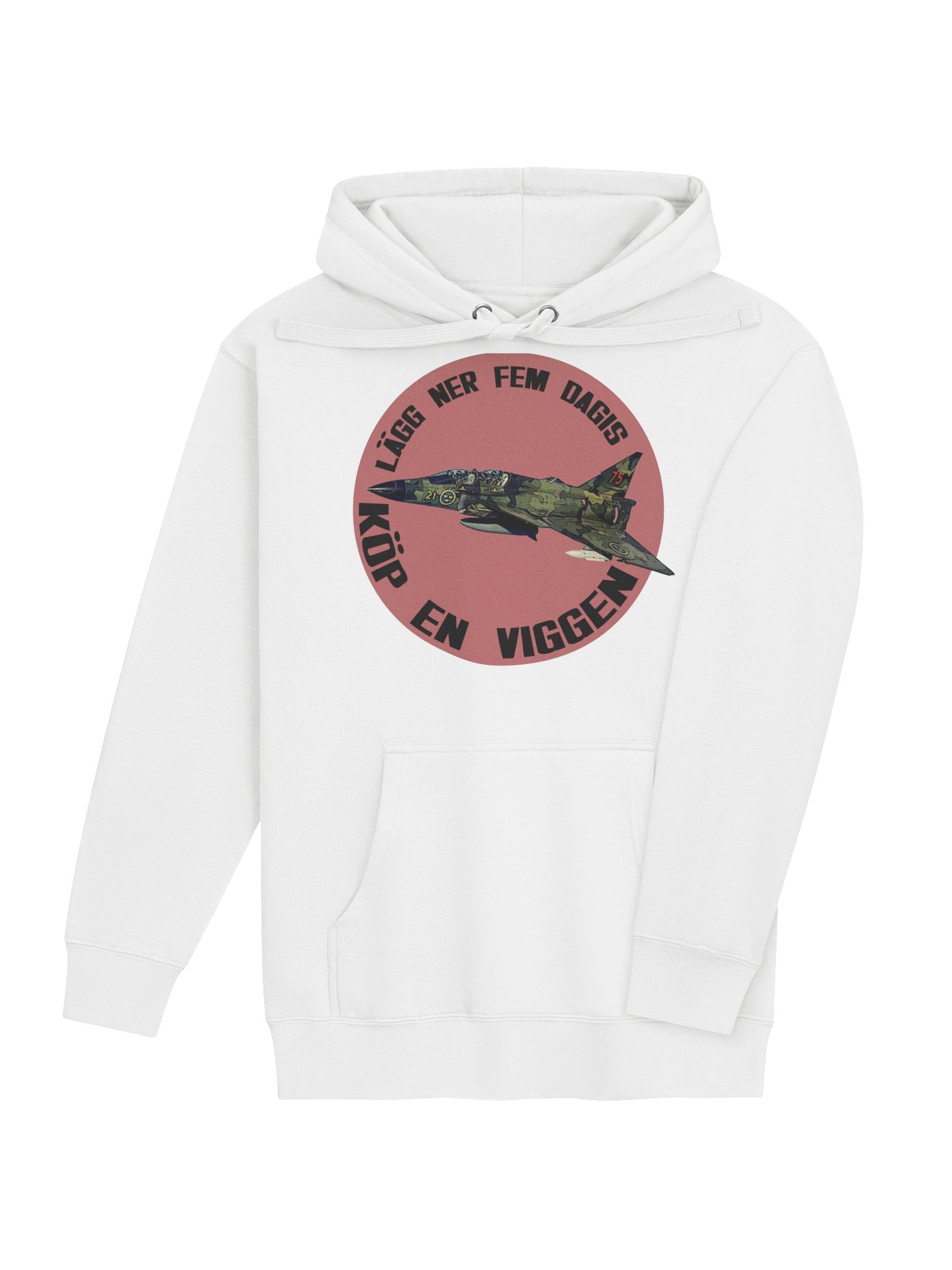 Lägg ner fem dagis - köp en Viggen (Hoodie) product image (4)
