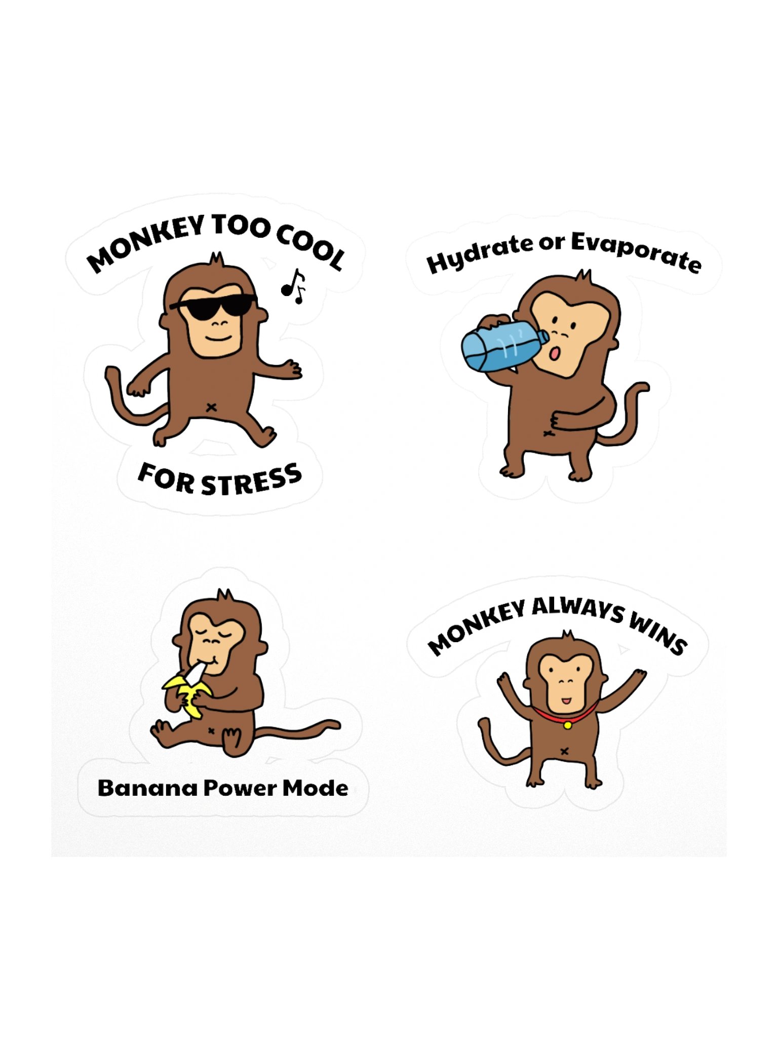 Monkey Moments Sticker Pack product image (1)