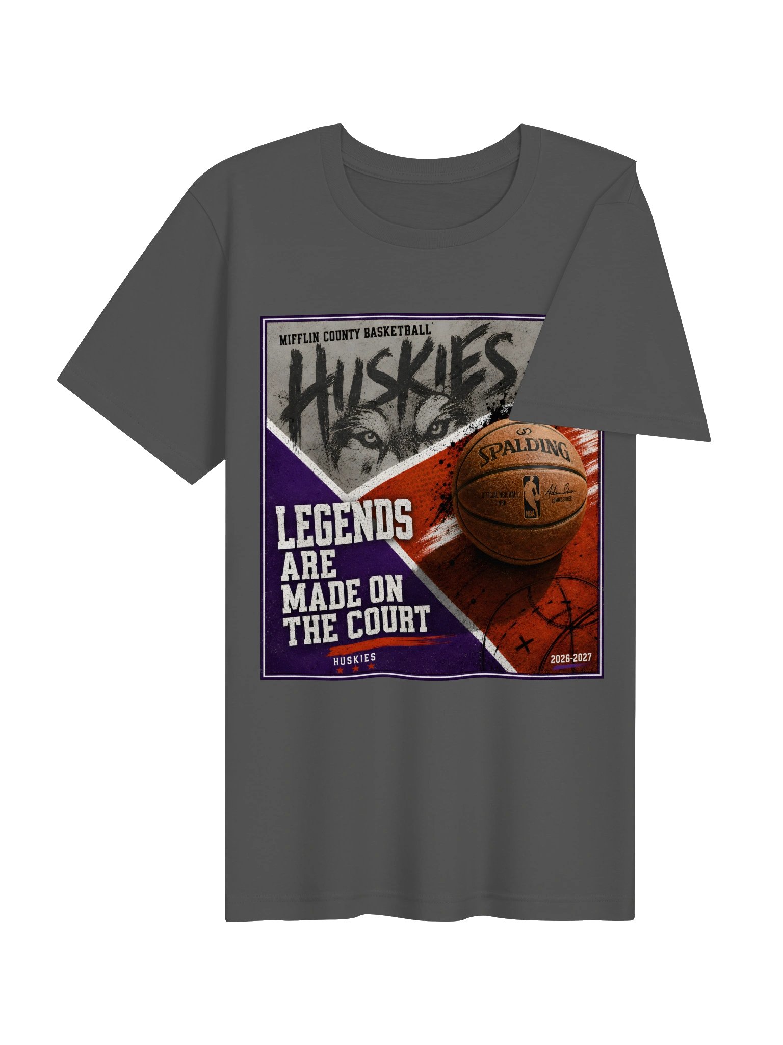 Mifflin County Huskies Basketball Legends Tee product image (14)