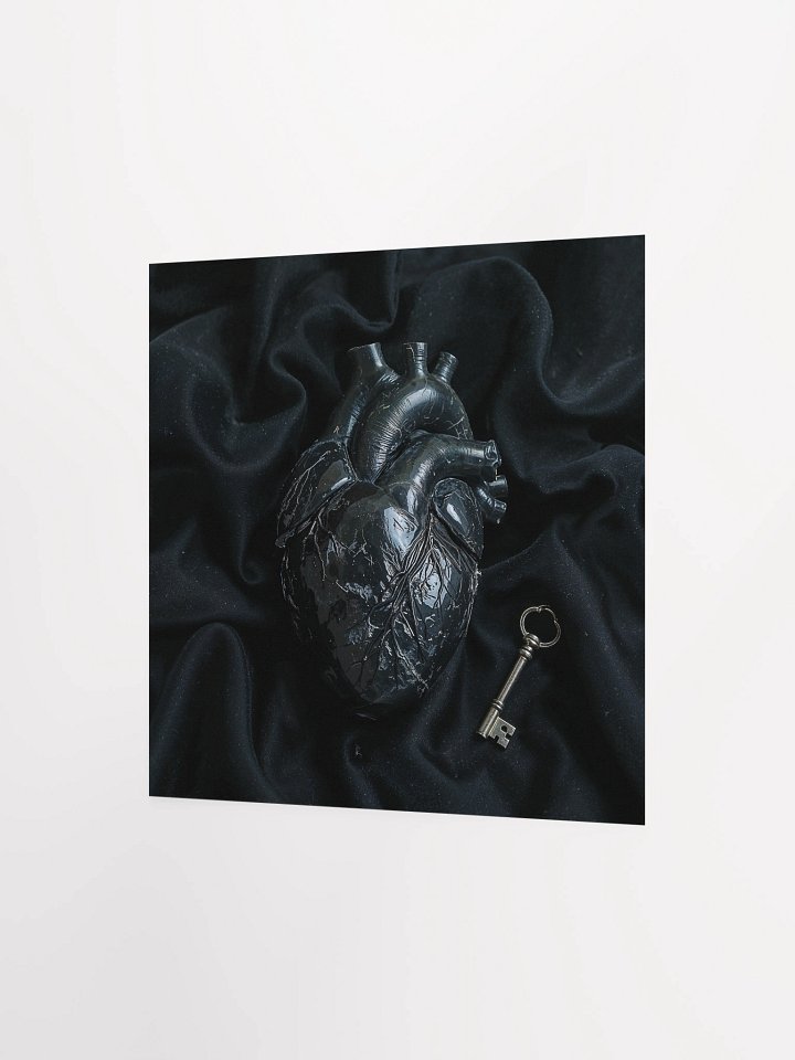 The Heart Locked in Obsidian Matte Poster product image (8)