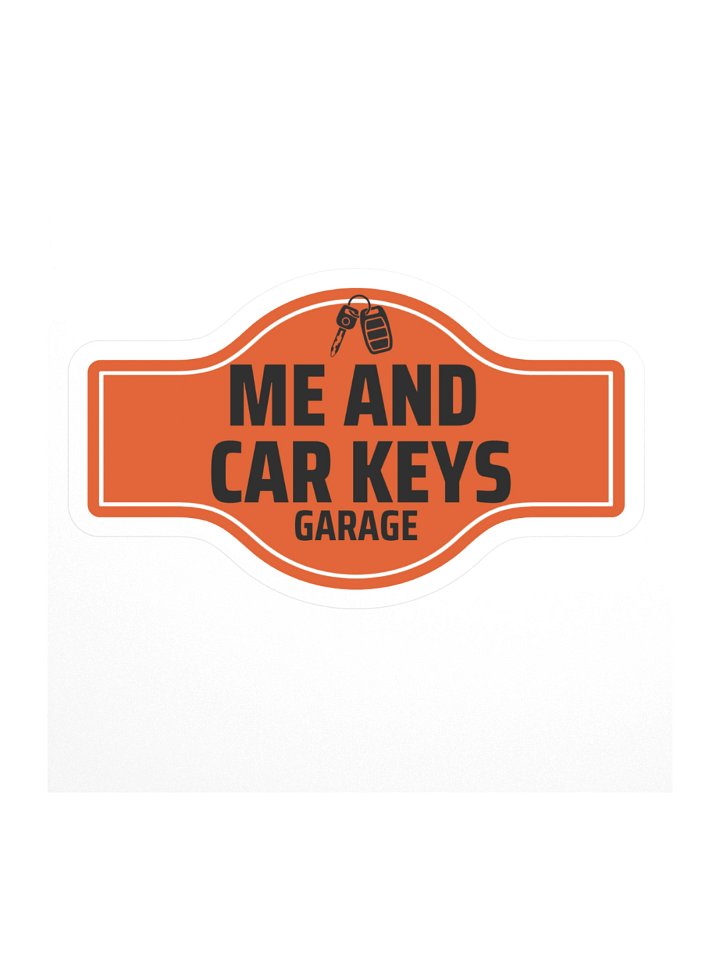 Me And Car Keys Sticker product image (1)