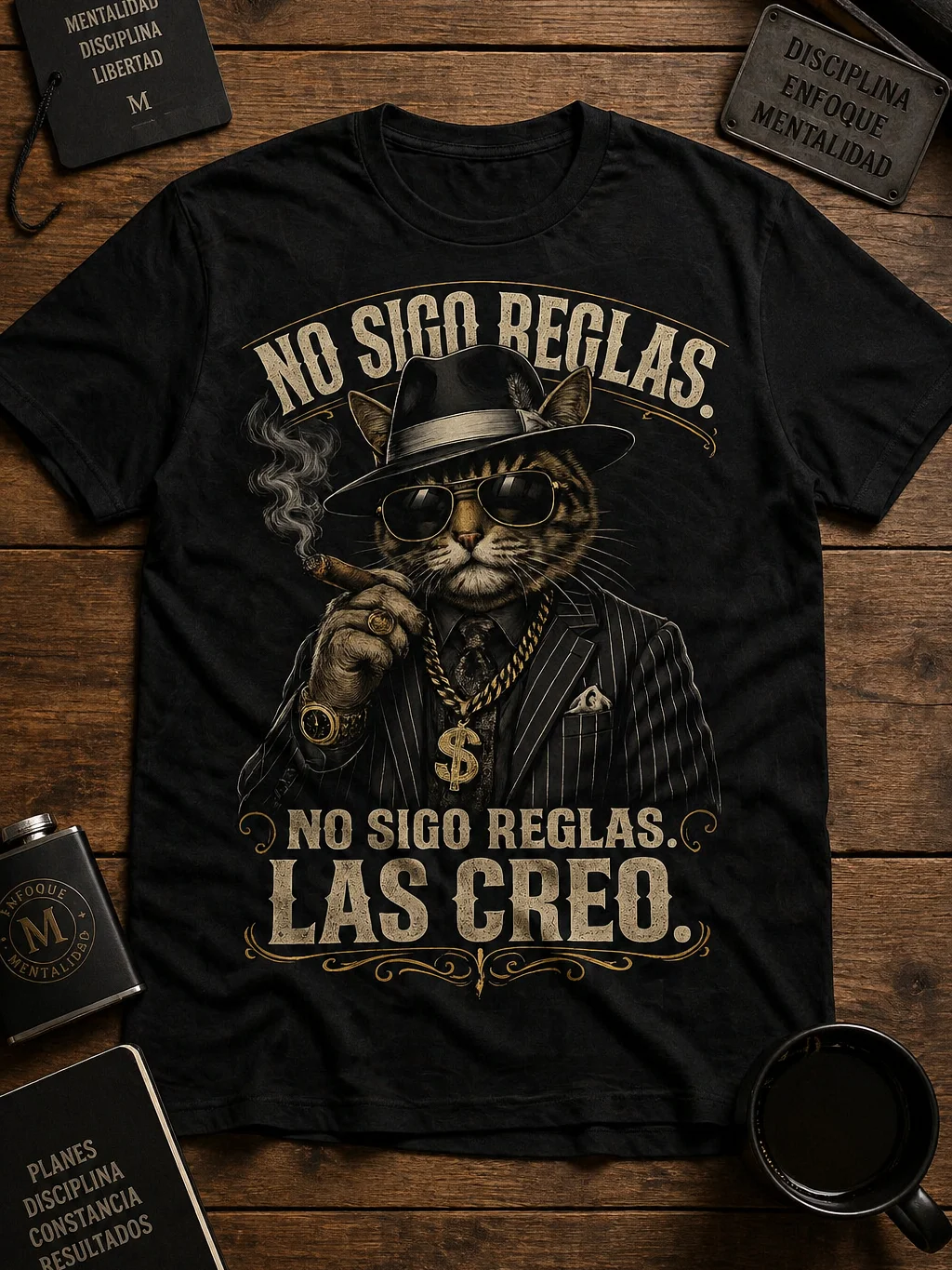 Camiseta “No Sigo Reglas, Las Creo” – Mentalidad de Jefe product image (1)
