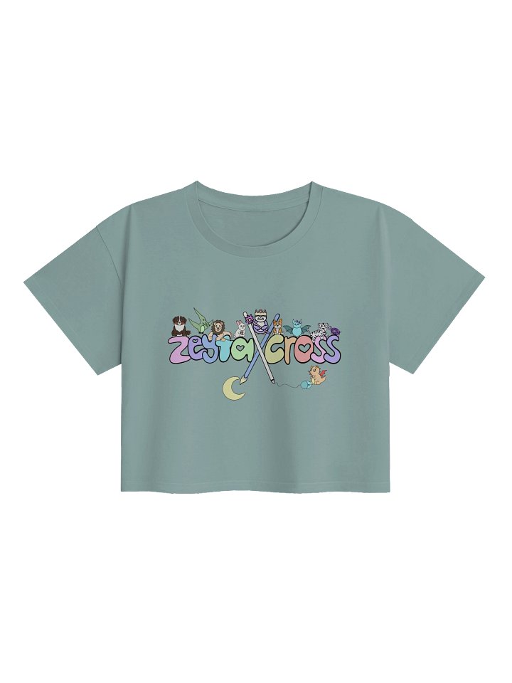 Cropped T-shirt - Zeyta Cross Logo with Friends product image (7)