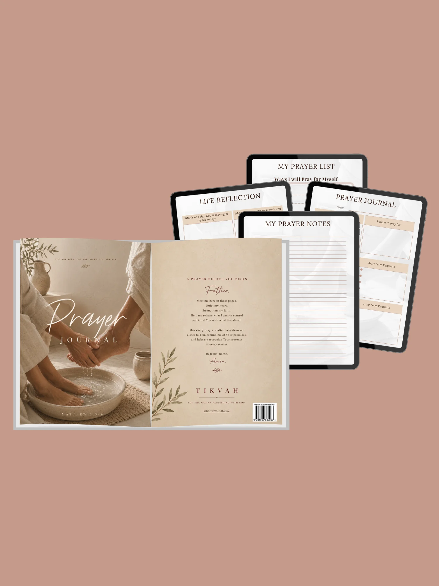 TIKVAH Prayer Journal Printable Christian Prayer Journal PDF product image (3)