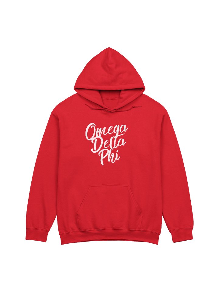 Omega Delta Phi Red Hoodie product image (1)
