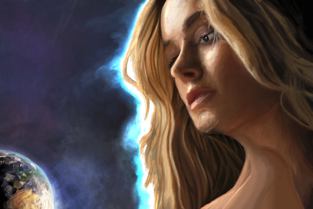 Pale Blue Dot (Original on Canvas) product image (1)