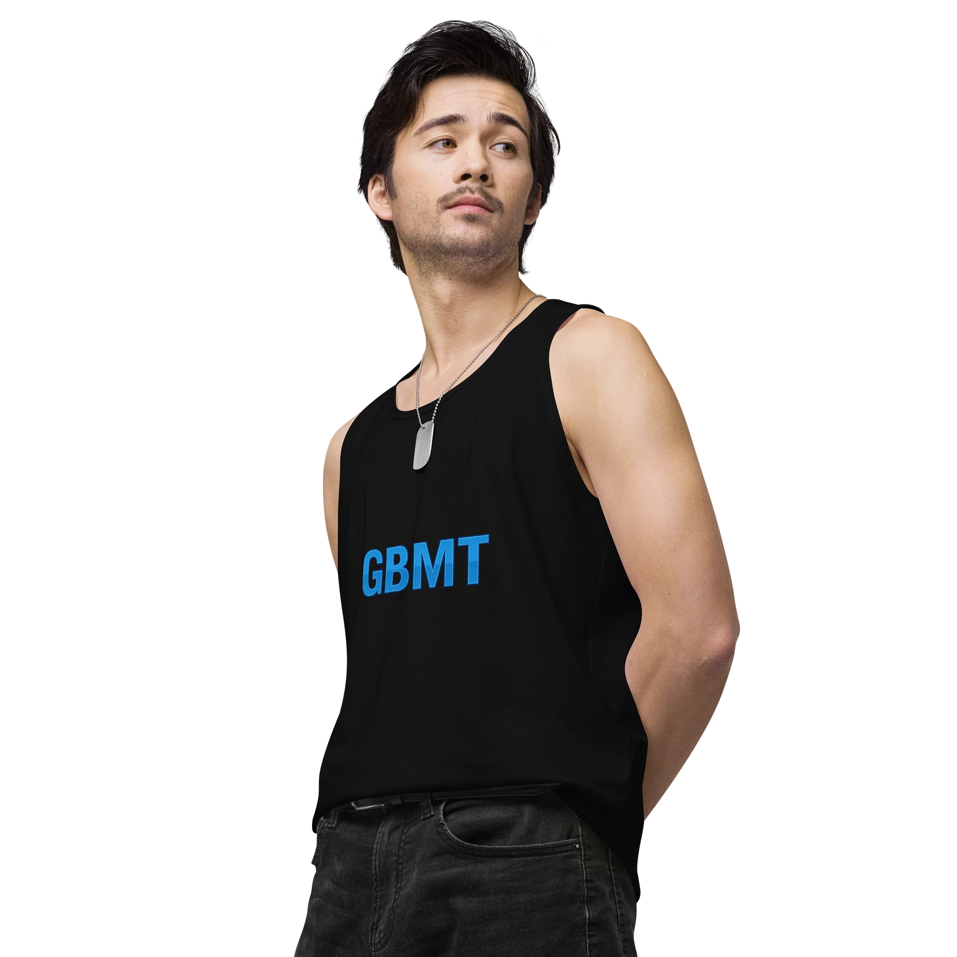 GBMT Men’s Tank Top | God Brought Me Through Sleeveless Shirt product image (8)