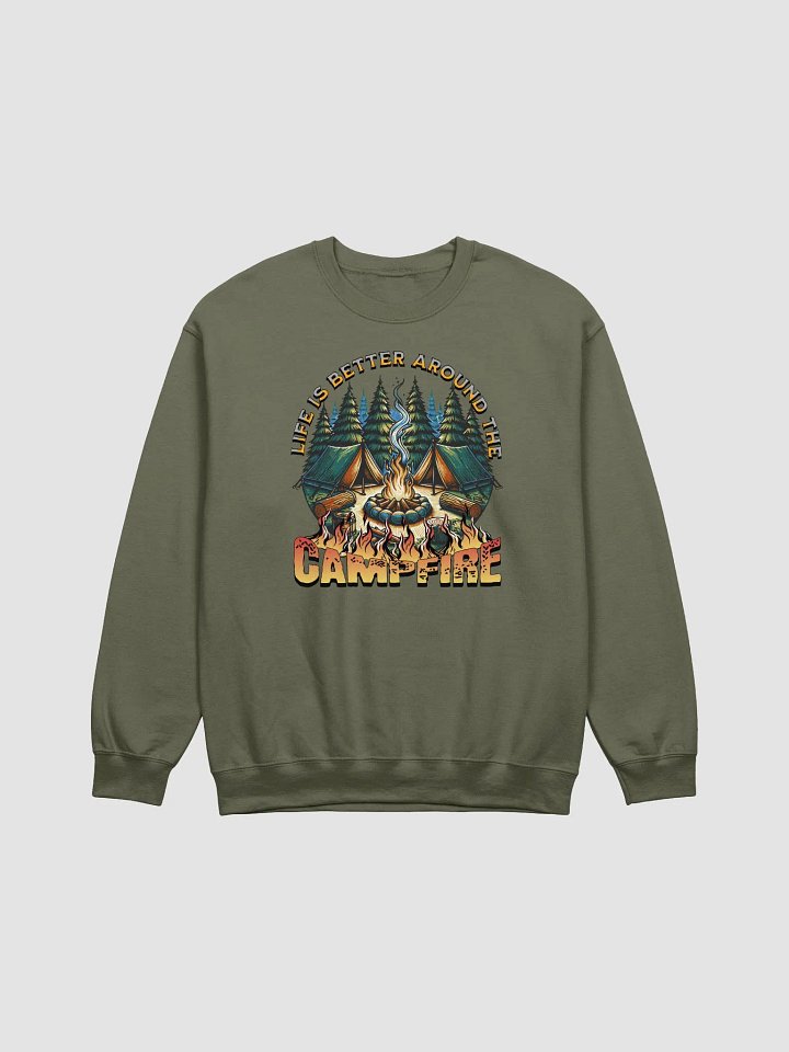 Life Is Better Around The Campfire Vibes Crewneck Sweatshirt product image (11)