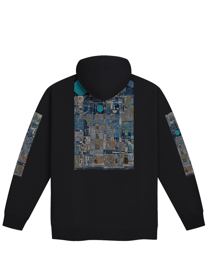 Abstract Geometric Urban Zip-Up Hoodie product image (5)