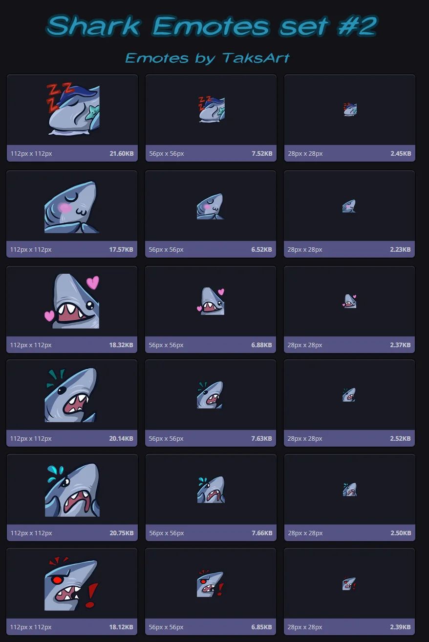 SHARKS - Emotes product image (1)