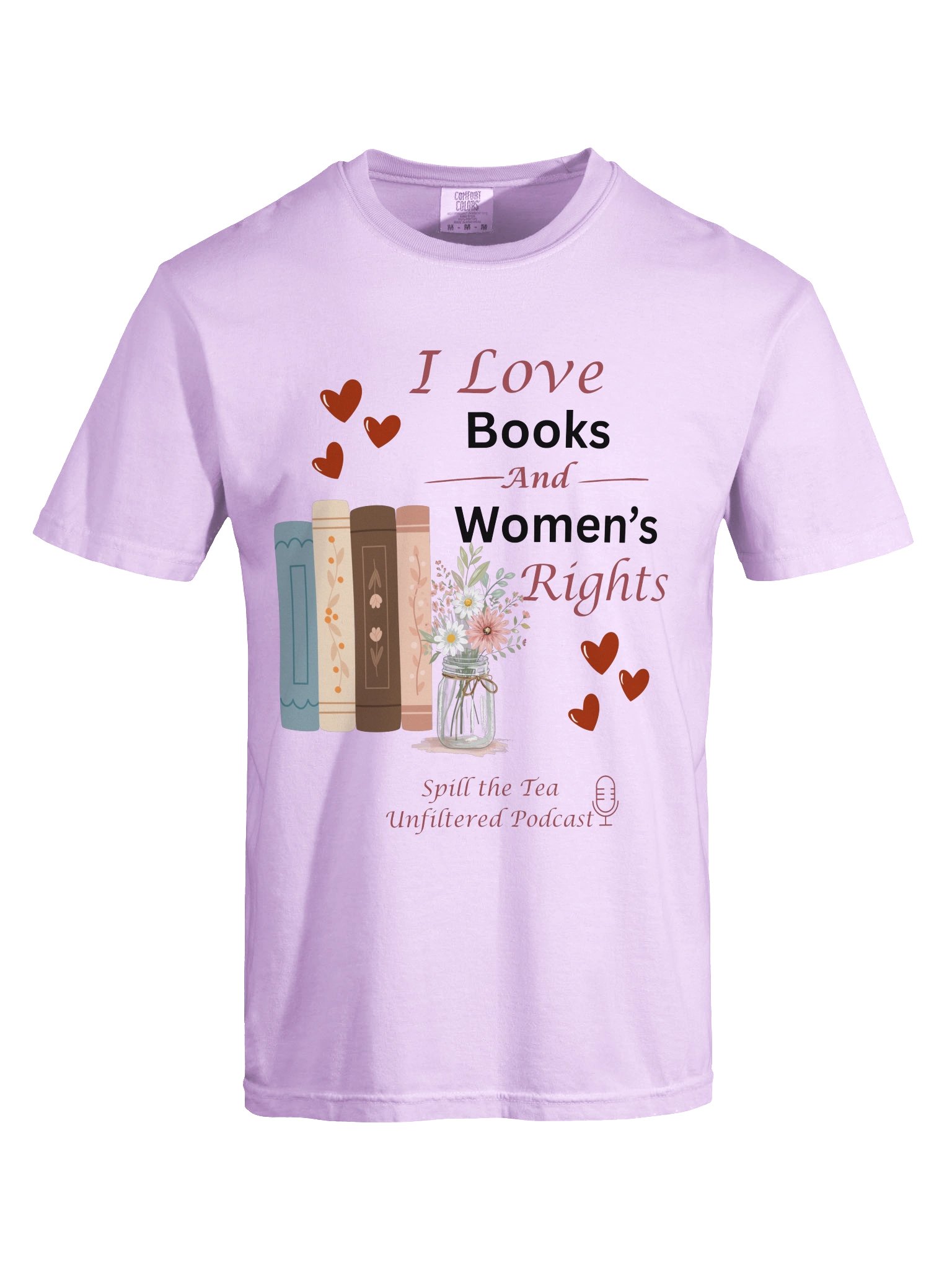 I Love Books and Women’s Rights Tee product image (87)