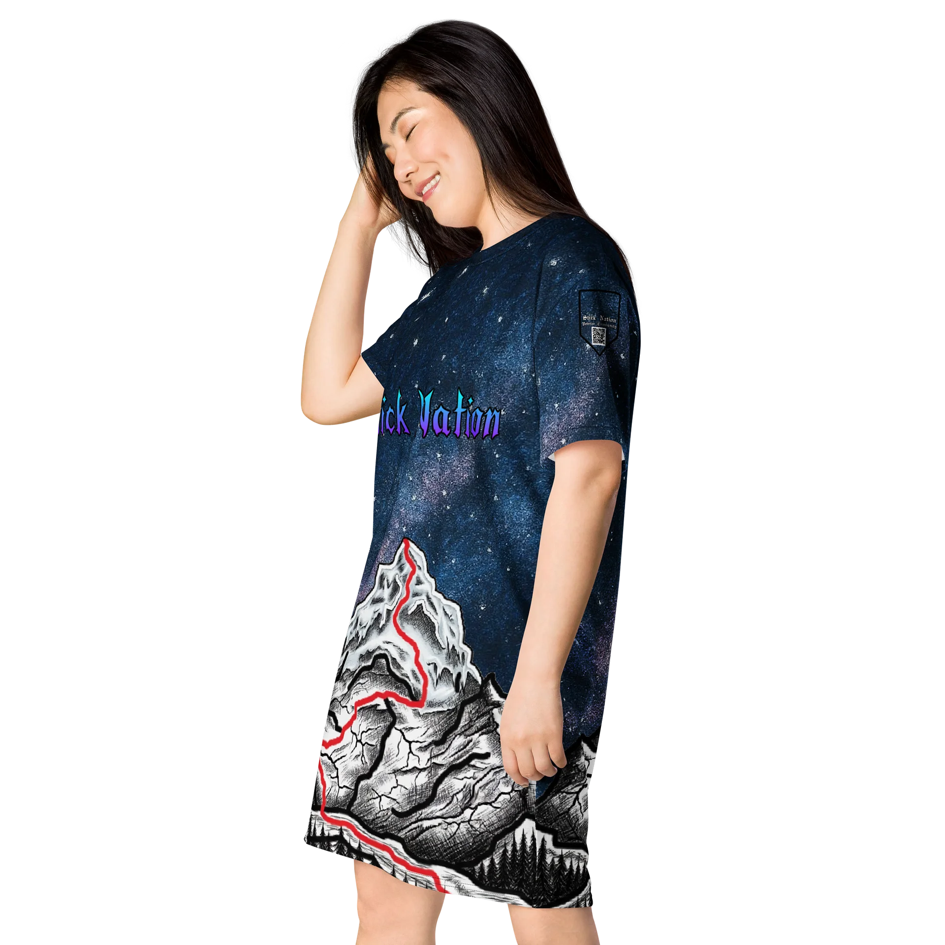 Stick Nation T‑Shirt Dress product image (3)