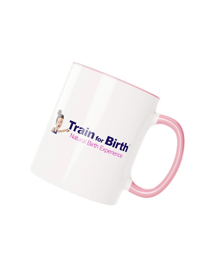 Train for Birth® 11oz Ceramic White/Pink Mug product image (2)