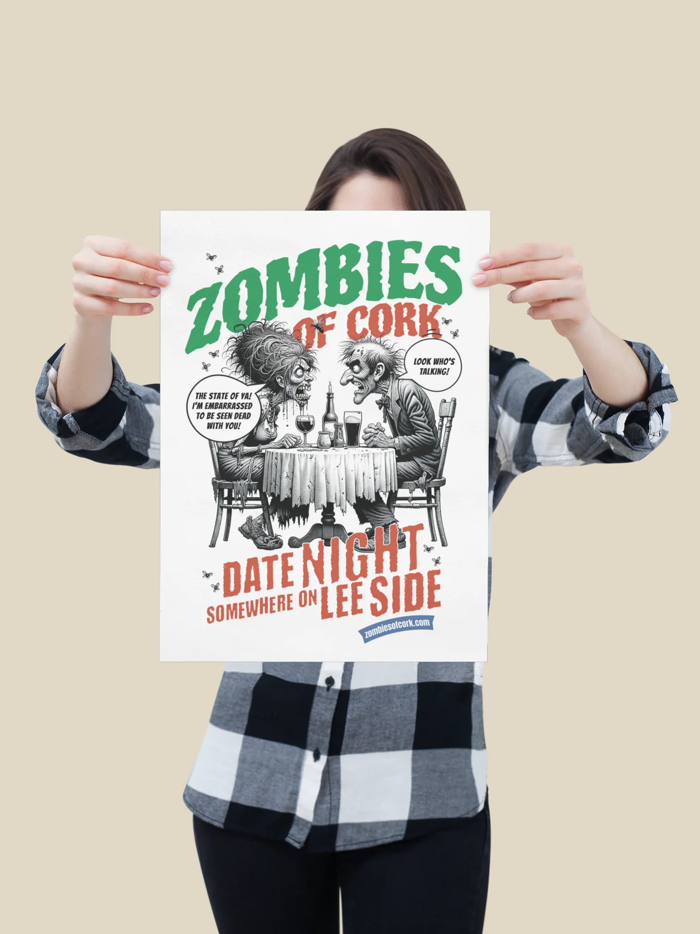 Printable Zombie Date Night Artwork (Digital Download) product image (1)