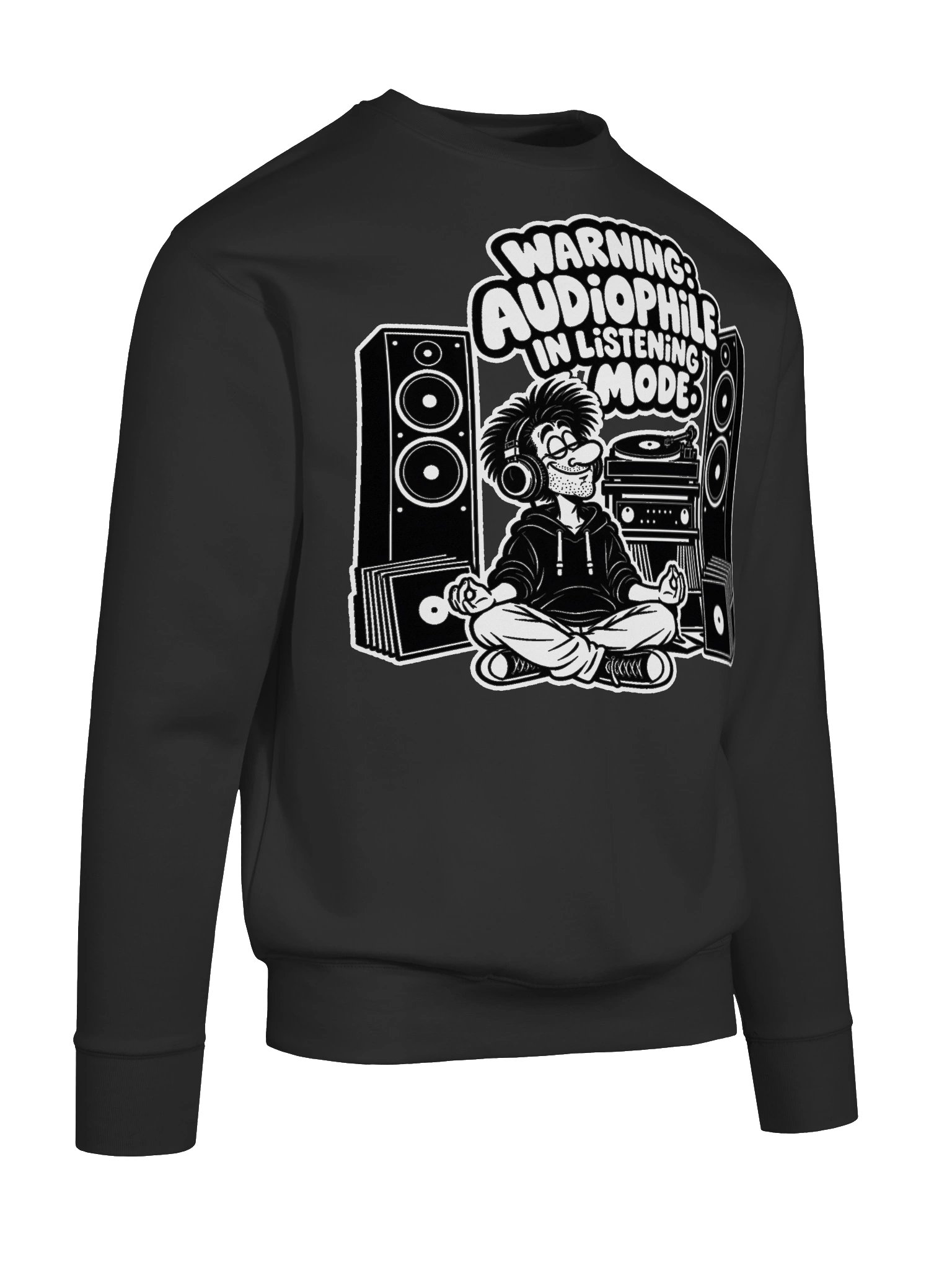 Warning Audiophile in Listening Mode - Long Sleeve T-shirt product image (7)