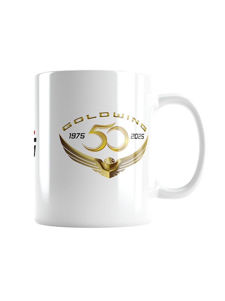 White 50th Anniversary Goldwing Coffee Mug product image (3)