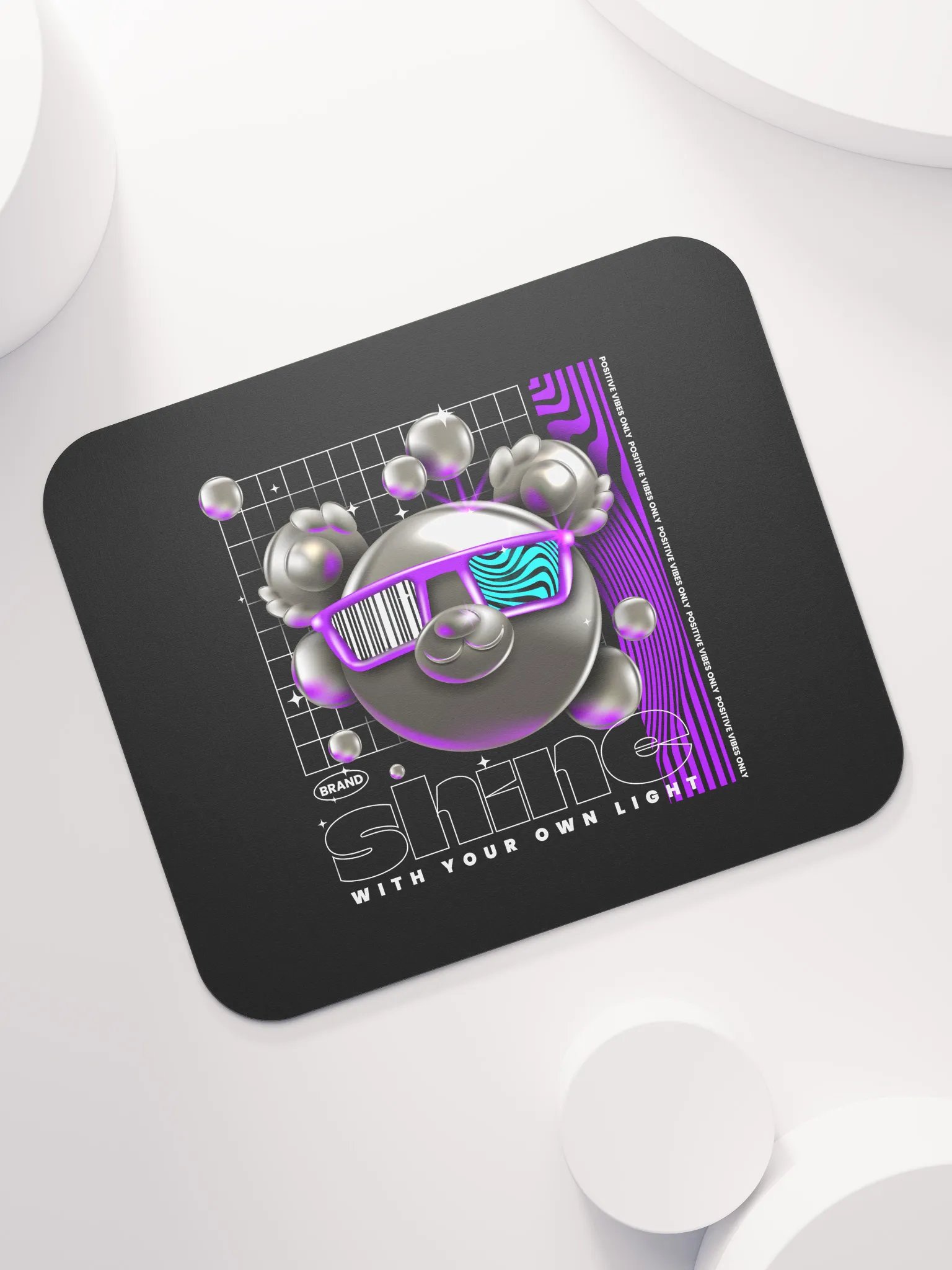 Futuristic Bear Glow Mouse Pad: Illuminated Desk Accessory with a Bold Design product image (7)