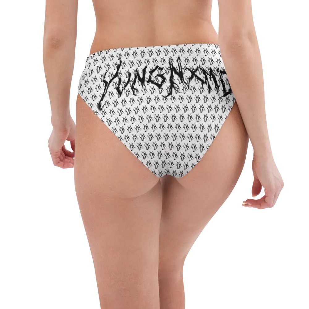 YN Checker Print High Waisted Bikini Bottom product image (4)