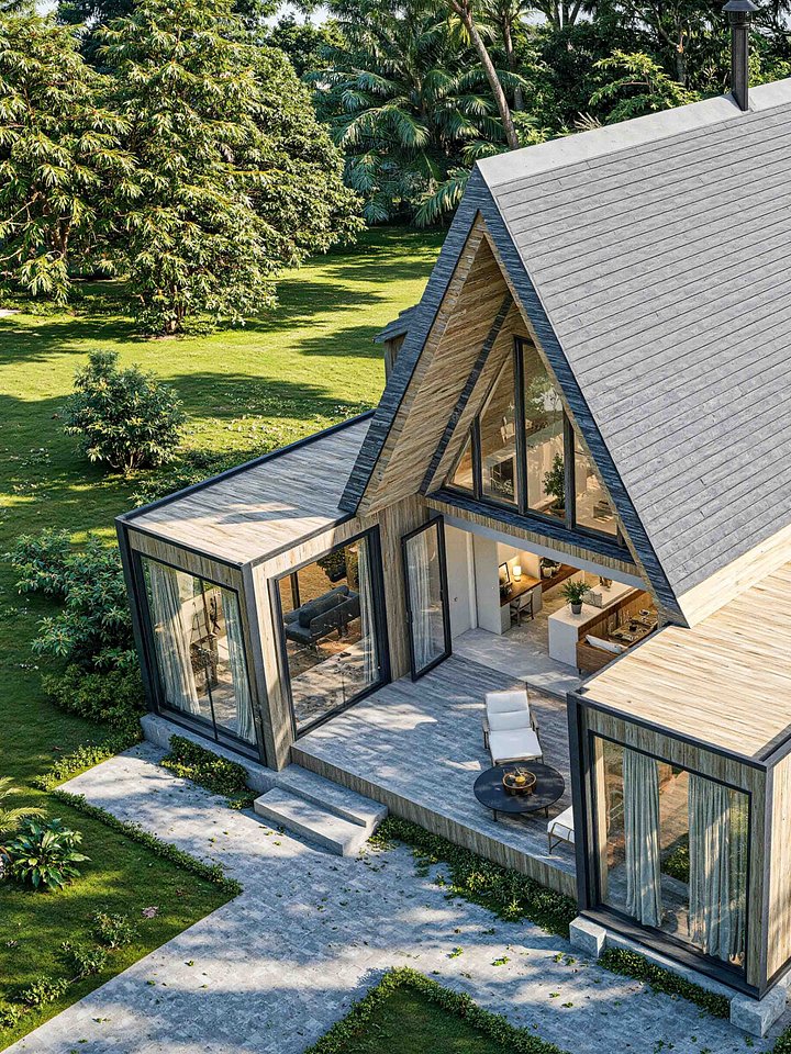A Frame House 077 - Drawings\Blueprints CAD + PDF - Metric + Imperial product image (1)
