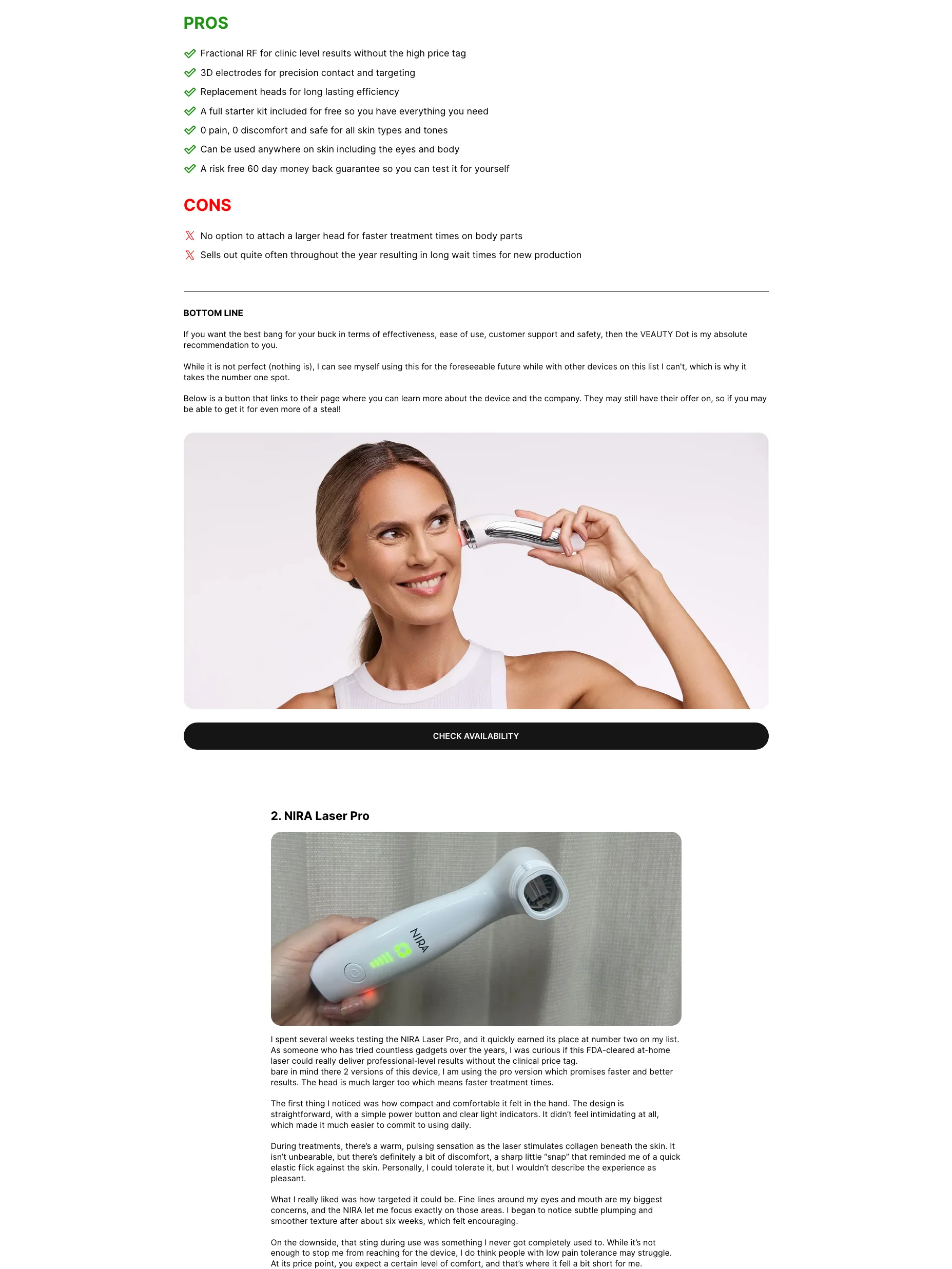 Top 5 Home Beauty Devices Comparison Page | Gempages Template product image (4)