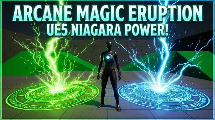 Arcane Magic Lightning Eruption FX in Unreal Engine 5 Niagara product image (1)