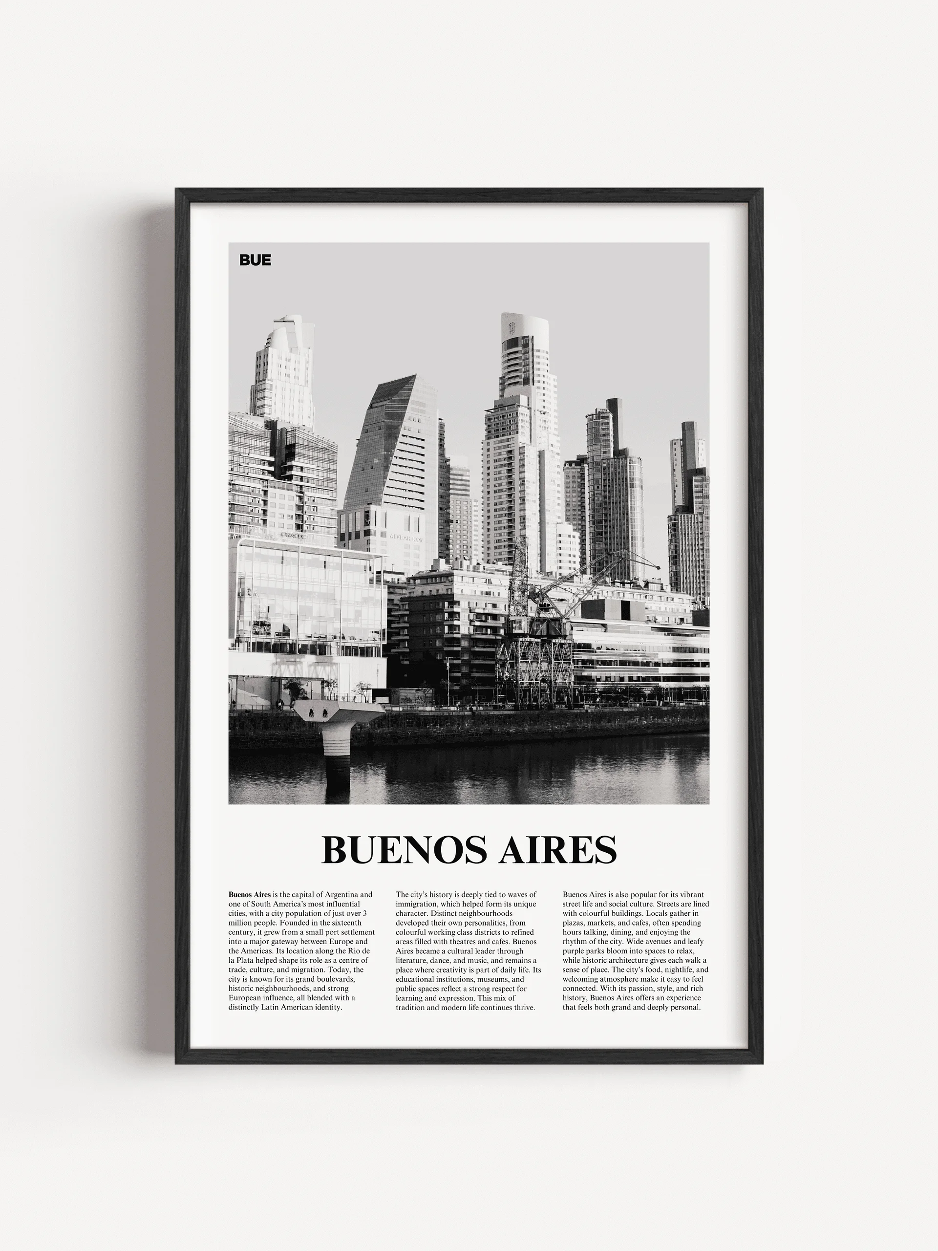Buenos Aires 02 Newspaper Poster product image (1)