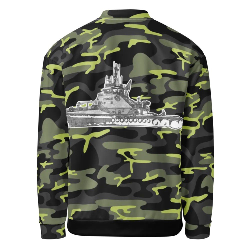 Copy of Twin Anchor Titan tug Green Camouflage Bomber Jacket product image (4)