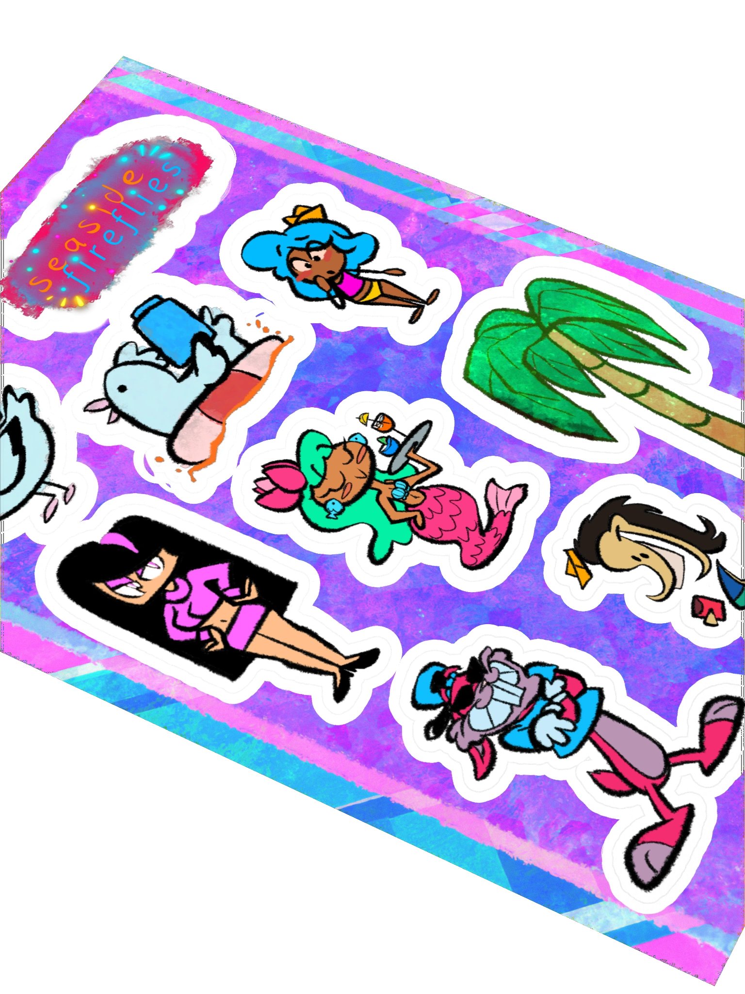 Seaside Fireflies Sticker Sheet product image (2)