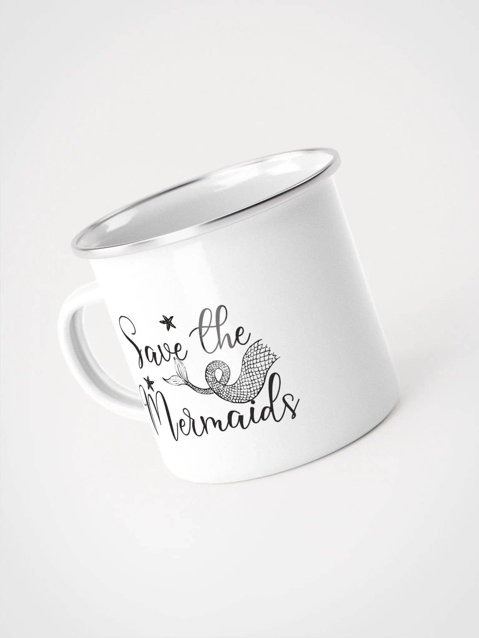 Save the Mermaids Enamel Mug product image (2)