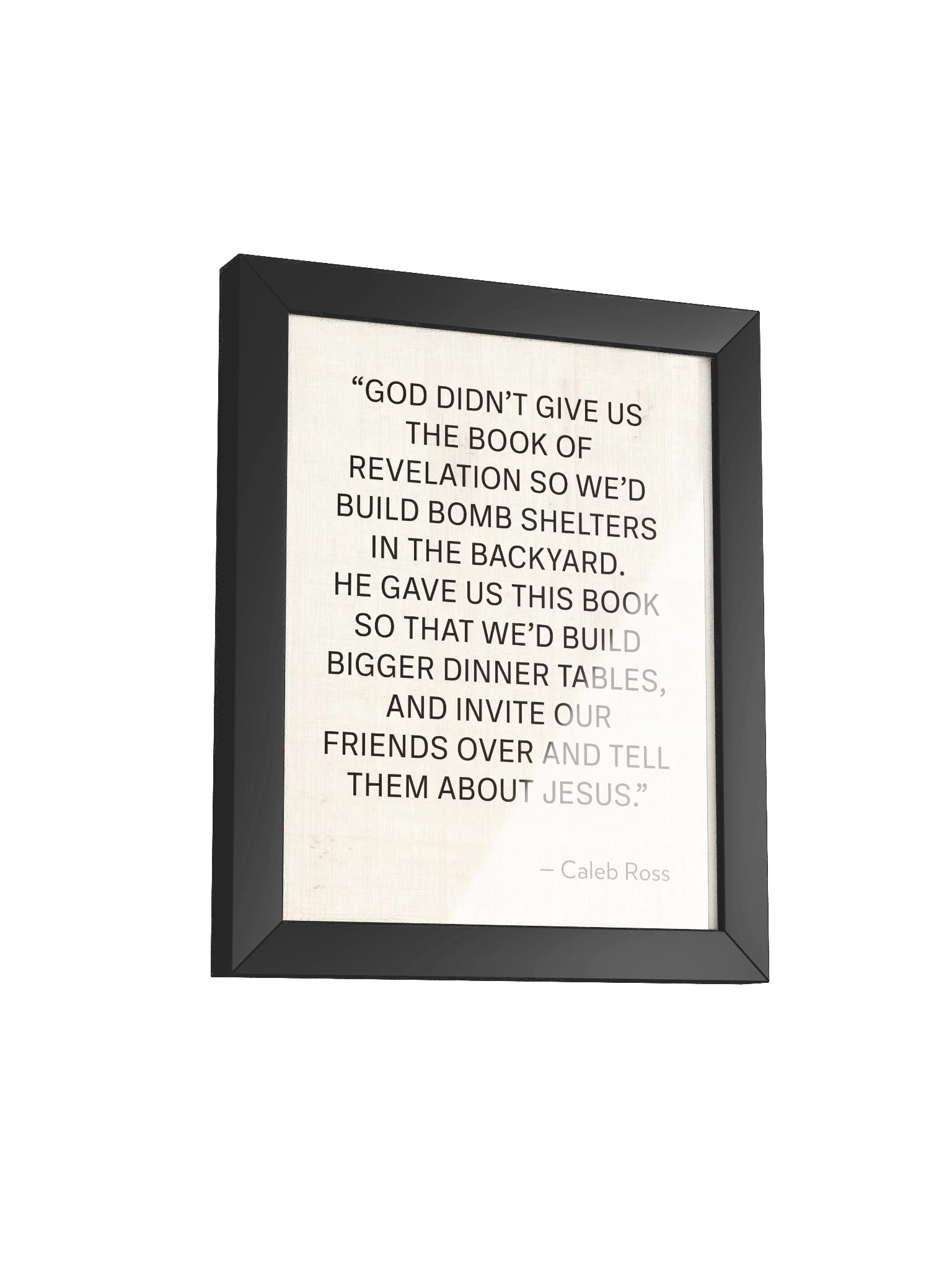 Book of Revelation Quote Wall Art Framed Poster | Bigger Dinner Tables Print | Bible Verse Inspired Home Decor product image (3)