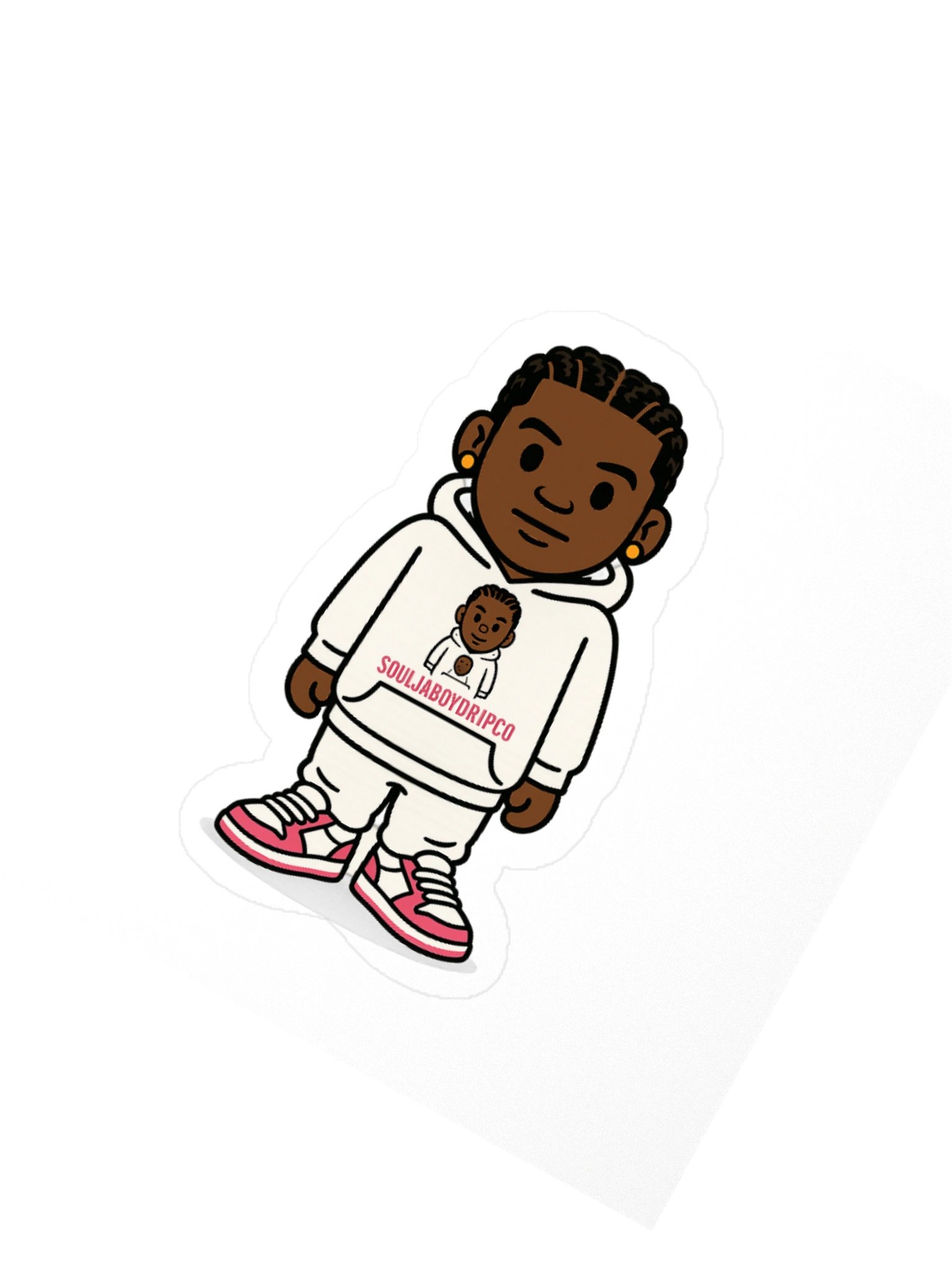 SouljaBoyDripCo Cartoon Drip Kiss Cut Sticker product image (5)