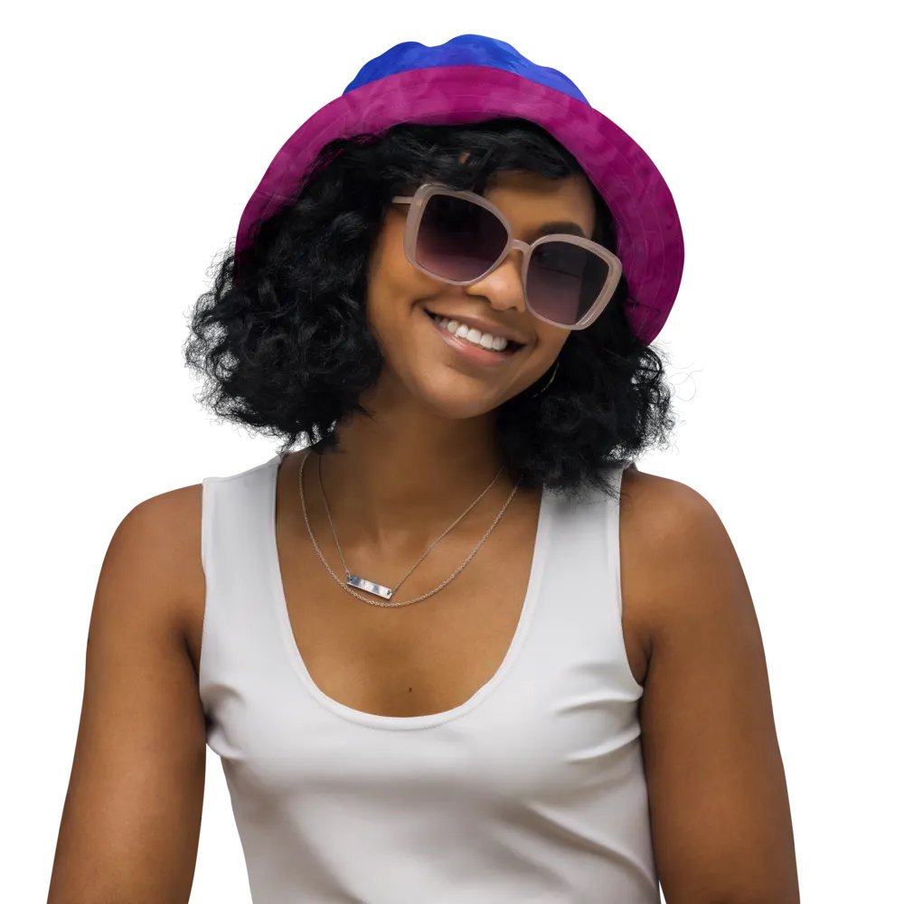 Pink & Blue Reversible Bucket Hat product image (5)
