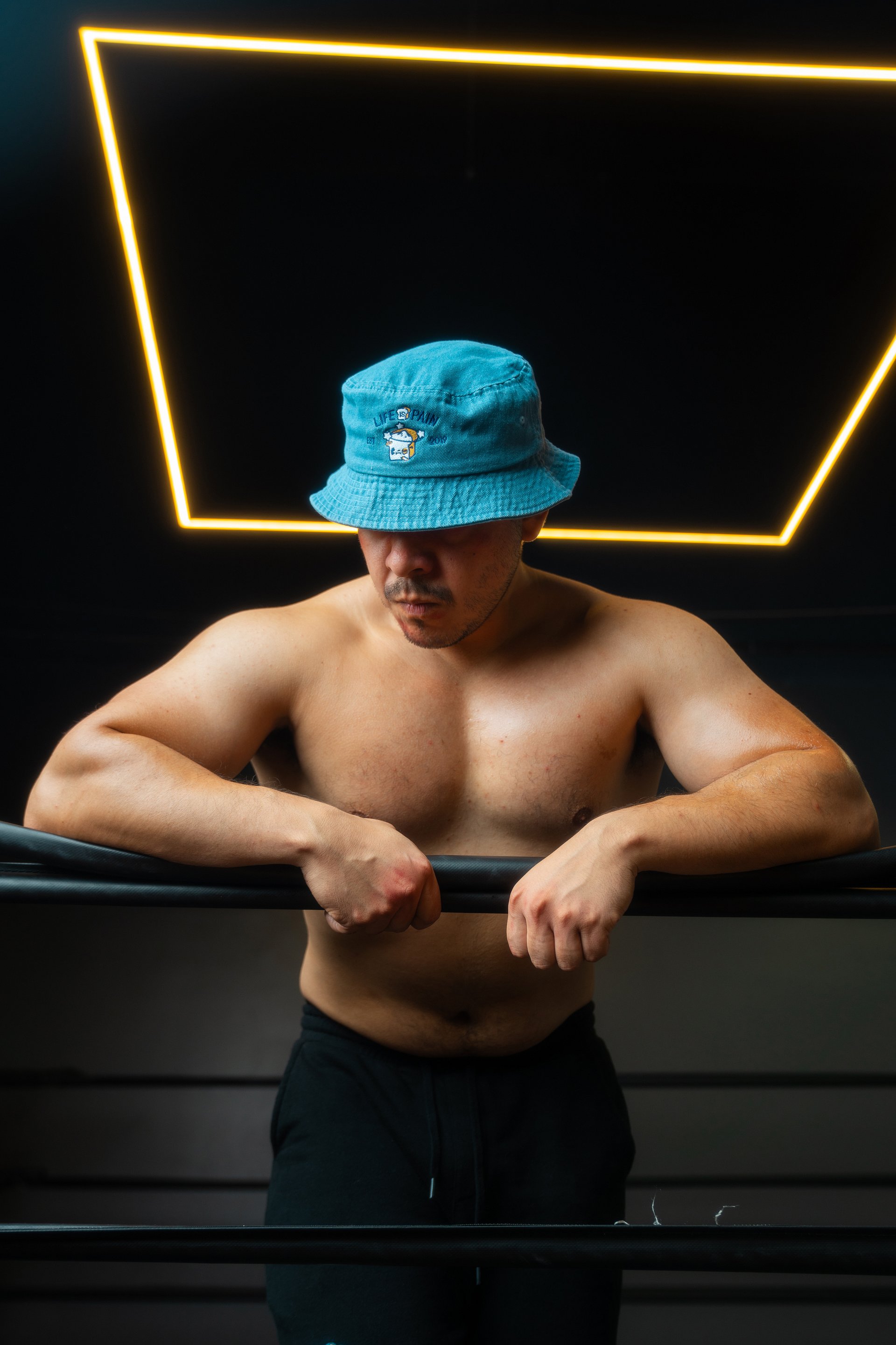 Life is Pain Denim Bucket Hat product image (22)