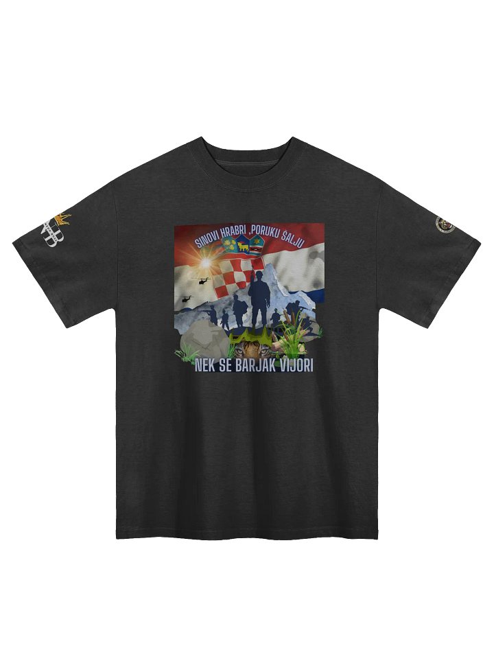 Crowned PNB Oversized Faded T-Shirt Tigrovi Oluja95 product image (1)