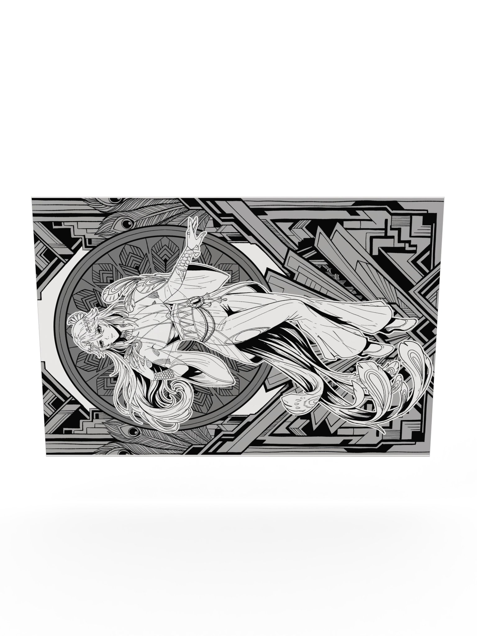 Artsy Hazy Poster (Greyscale) product image (10)