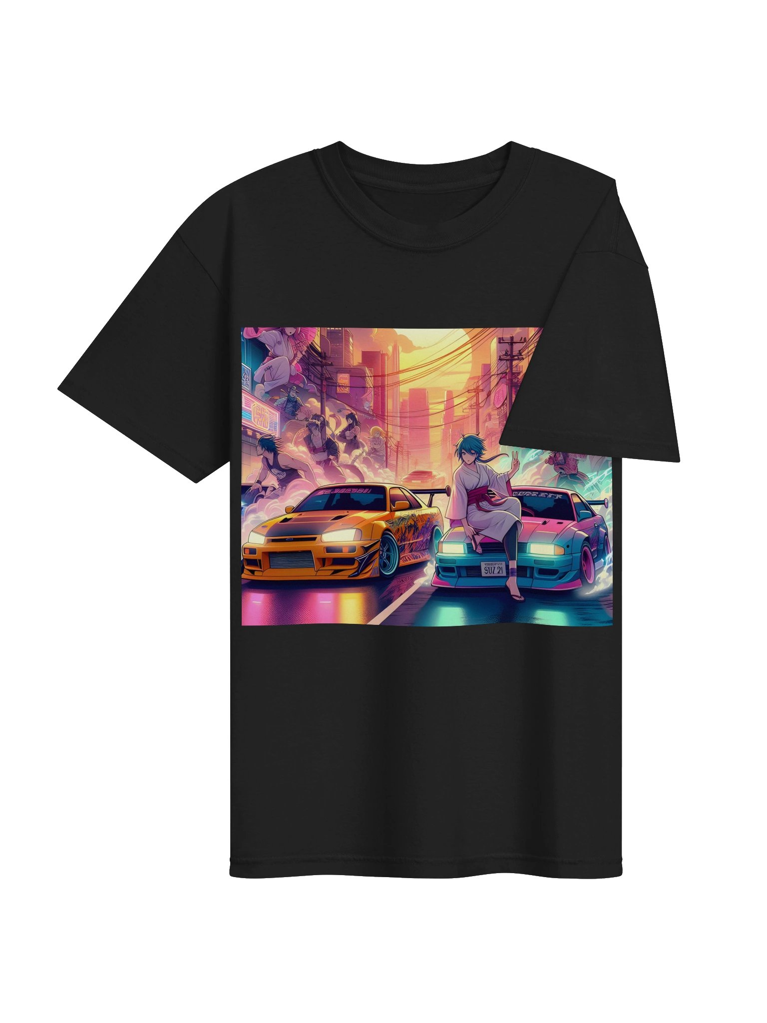 Cyberpunk Street Race Anime T-Shirt product image (13)