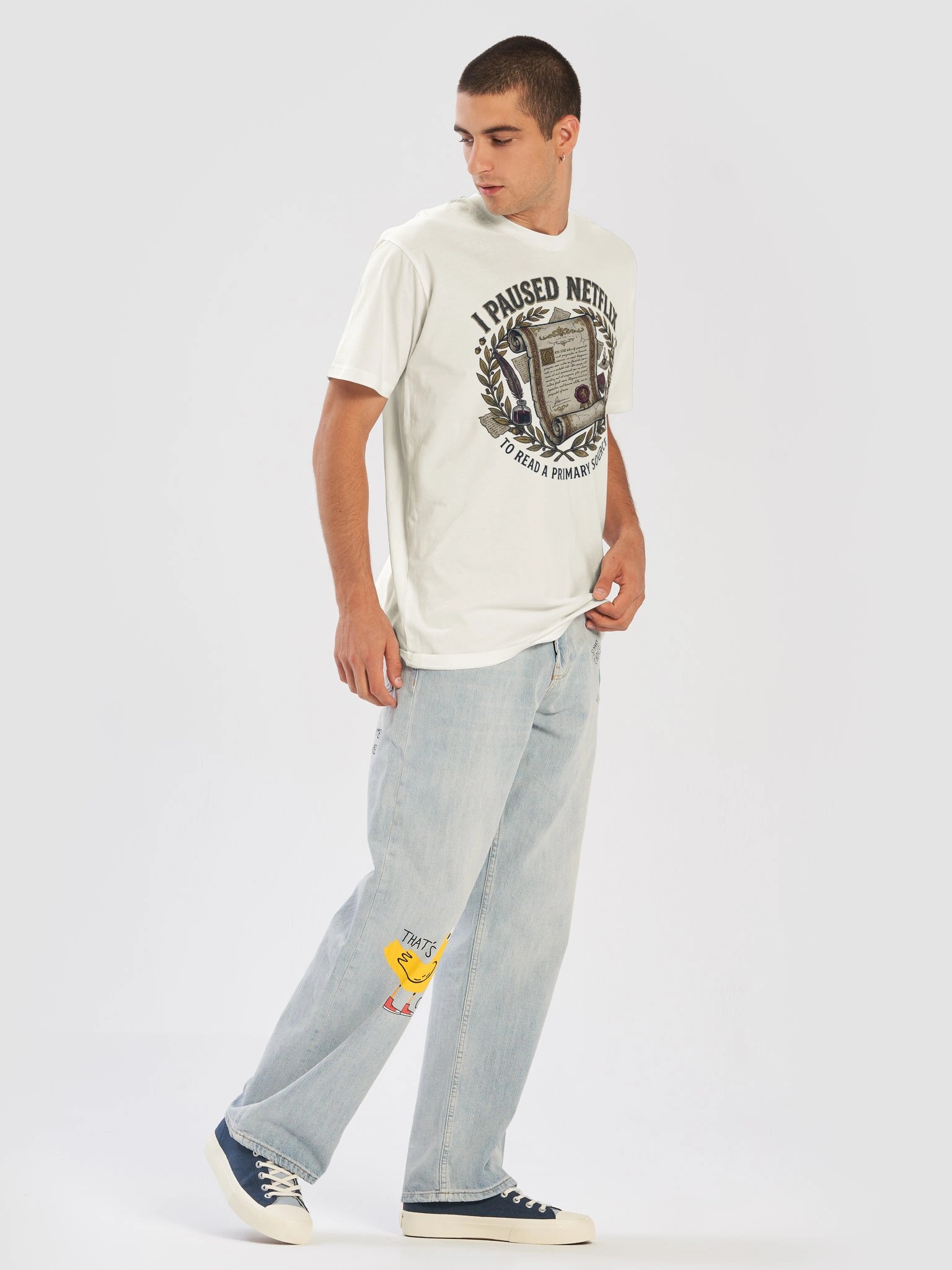 I Paused Netflix to Read a Primary Source T-Shirt product image (9)
