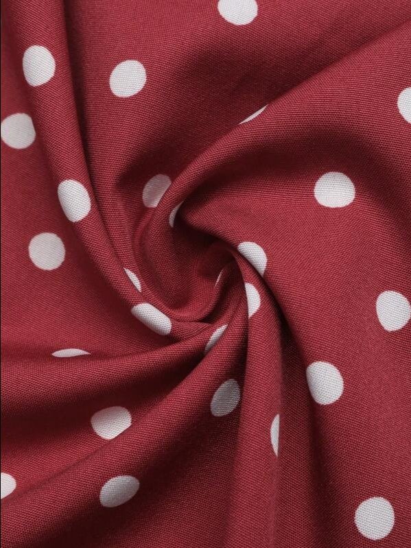 Celisse Women's Deep V-Neck Polka Dot Casual Romantic 1950s Vintage Party Vacation Travel Dress White Polka Dot Summer product image (6)