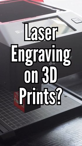 Recently ive been experimenting with incorporating laser engraving into our 3D prints! Have you tried out a laser engraver on...