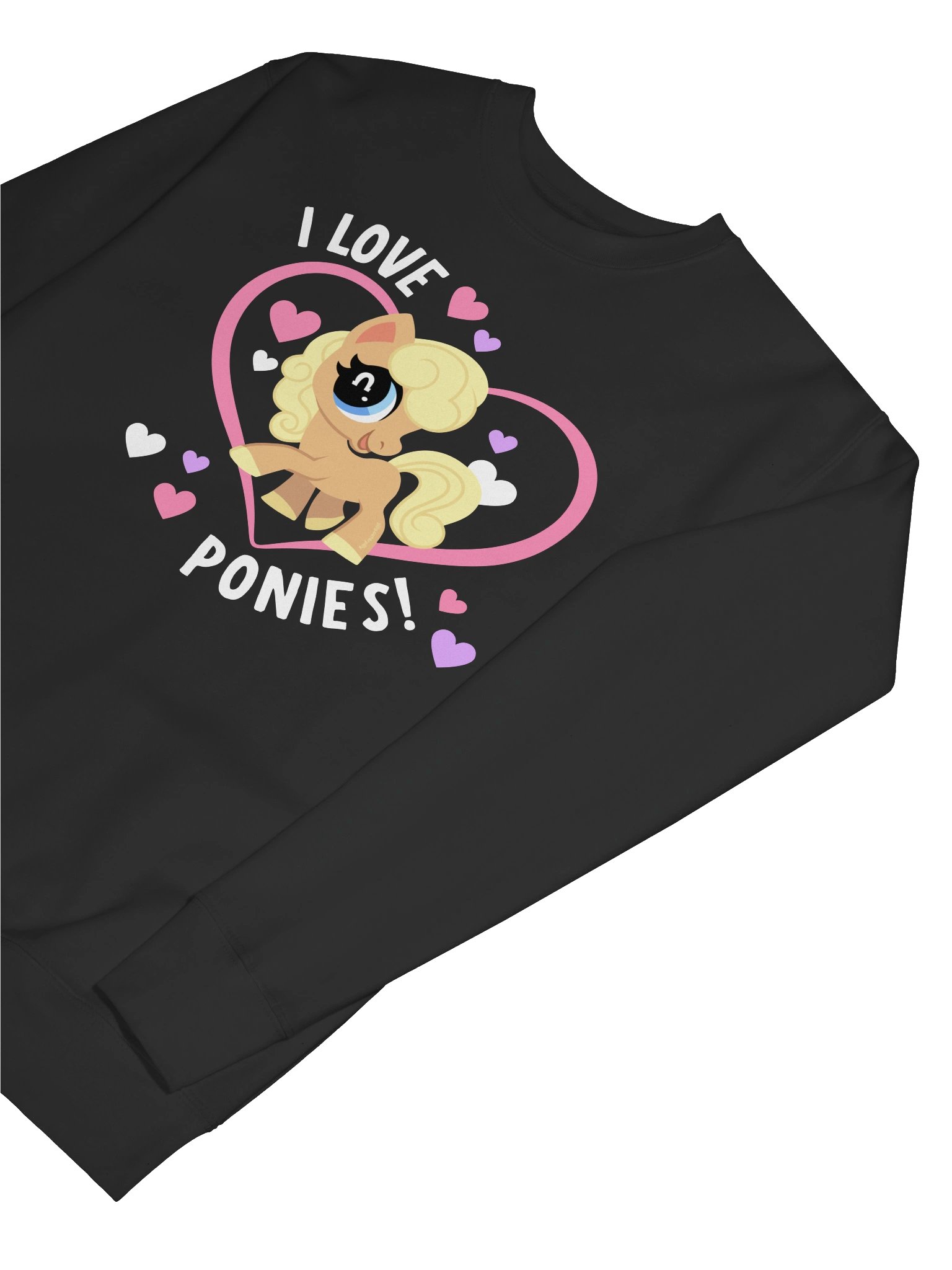 I Love Ponies Sweatshirt (dark) product image (7)
