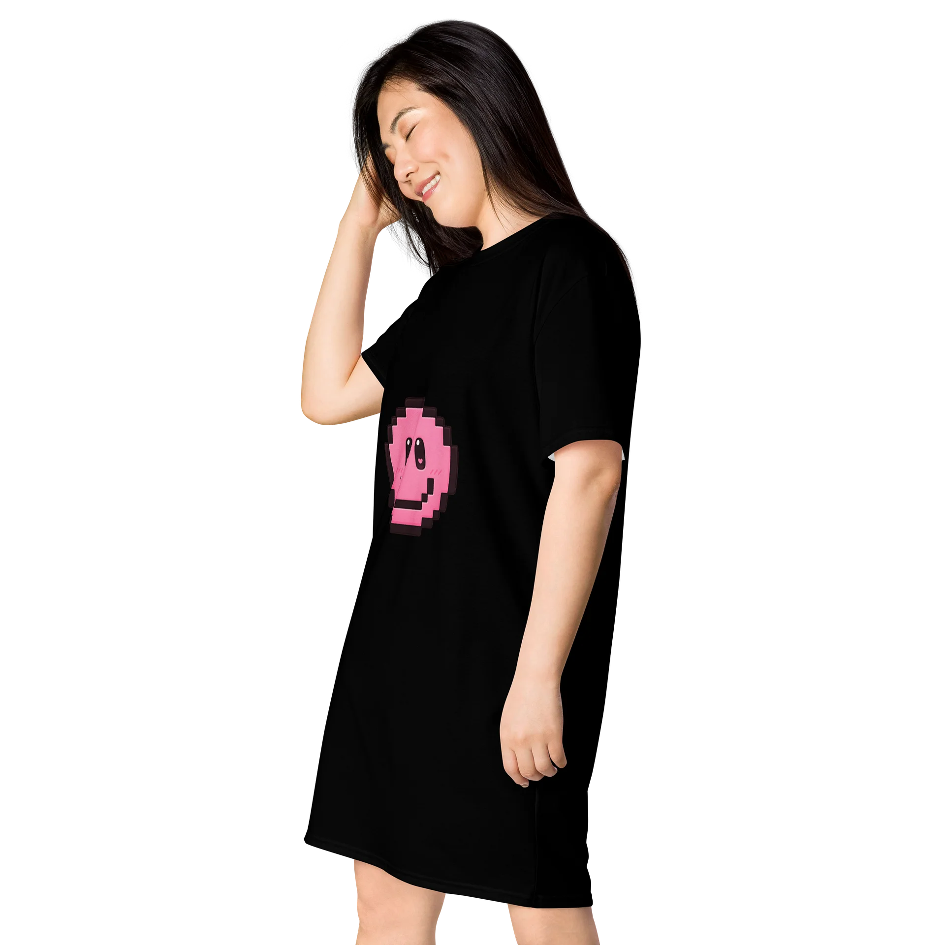 Pixel Smiley T-Shirt Dress product image (4)