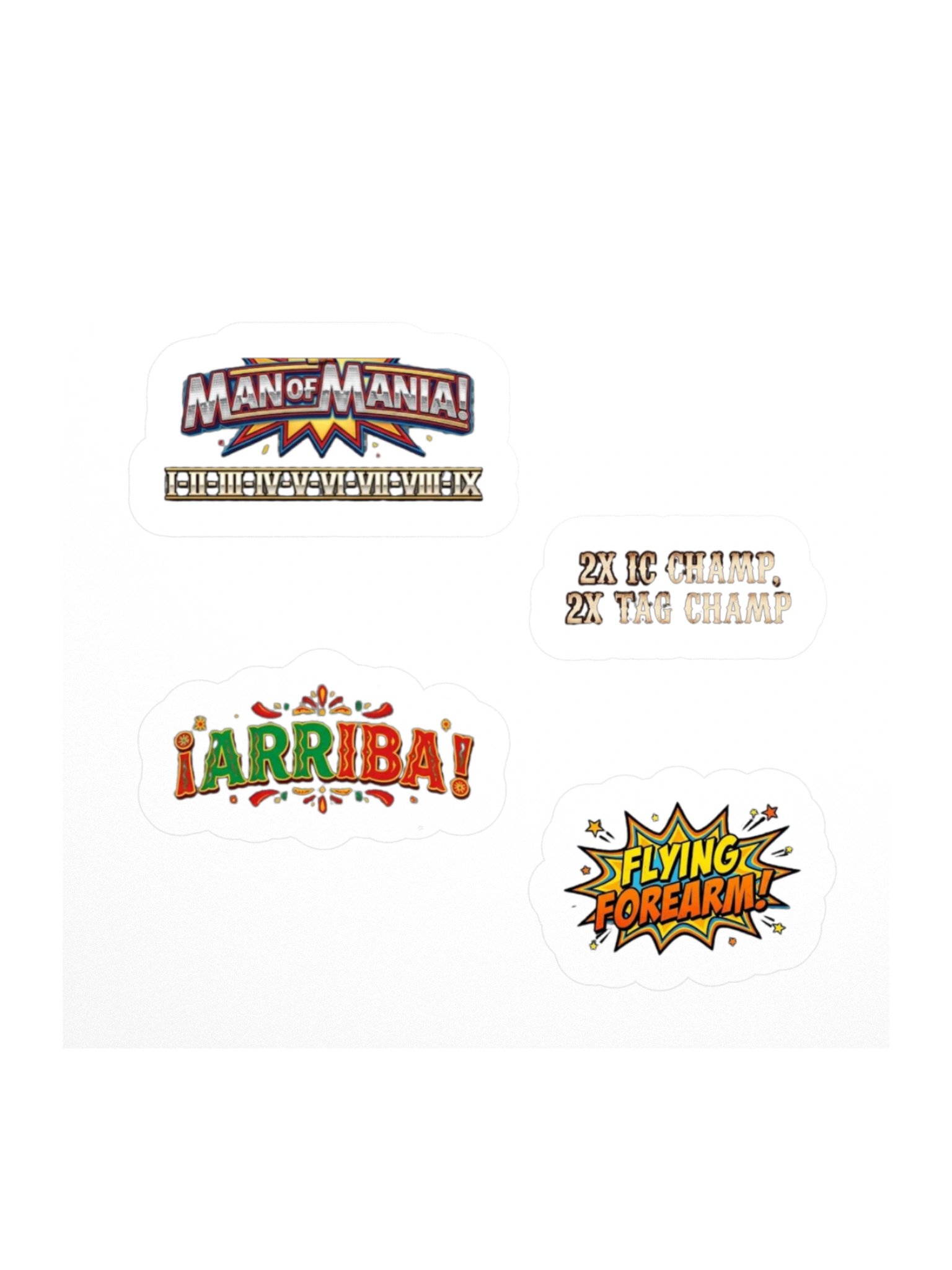 Tito Santana Kiss Cut Sticker Set product image (2)