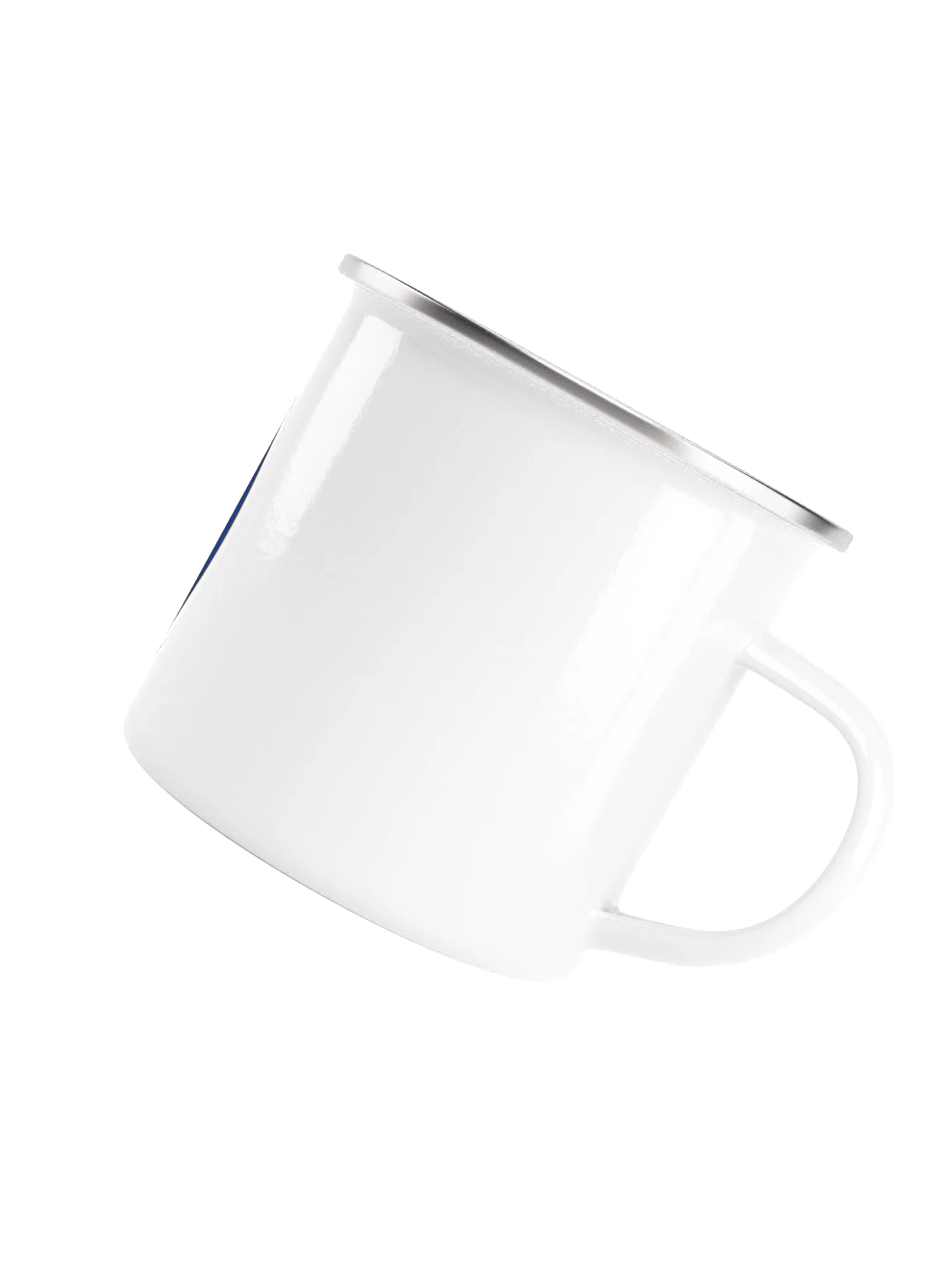 Blue Hebrew Scripture Enamel Mug product image (5)